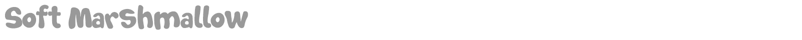 Soft Marshmallow font preview
